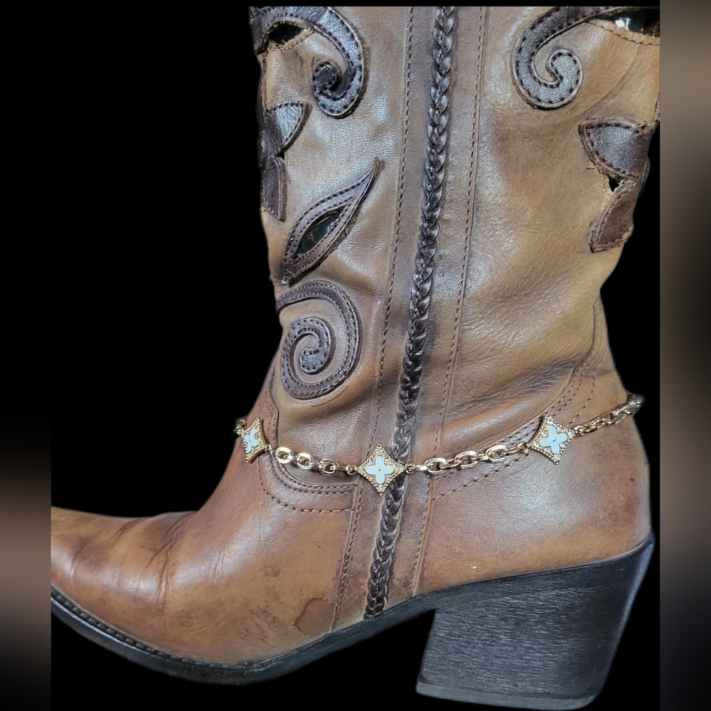 Western Cowboy Boot Chain Boot Jewelry Gold Chain Southwestern Boot Chain